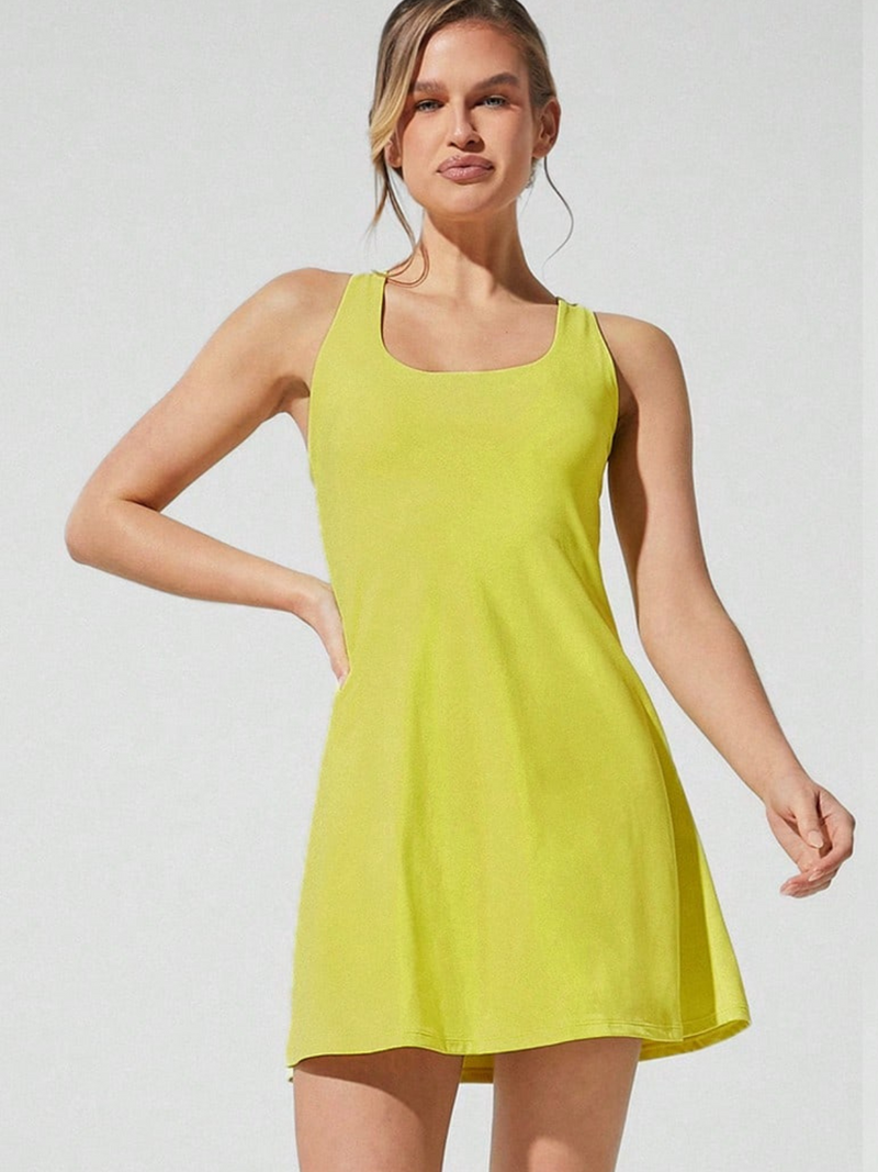 Vestido feminino com Short Embutido e Bolso Alice