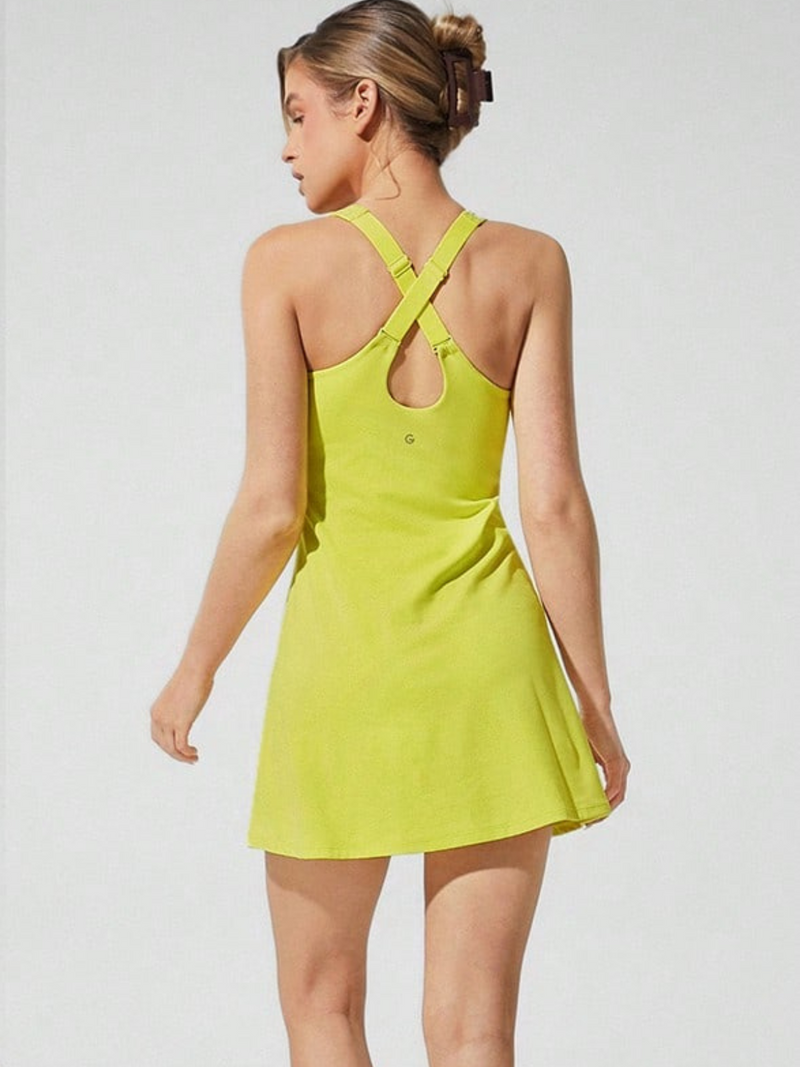 Vestido feminino com Short Embutido e Bolso Alice