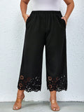 Calças Feminina Detalhe Vazado Jordana. Plus Size