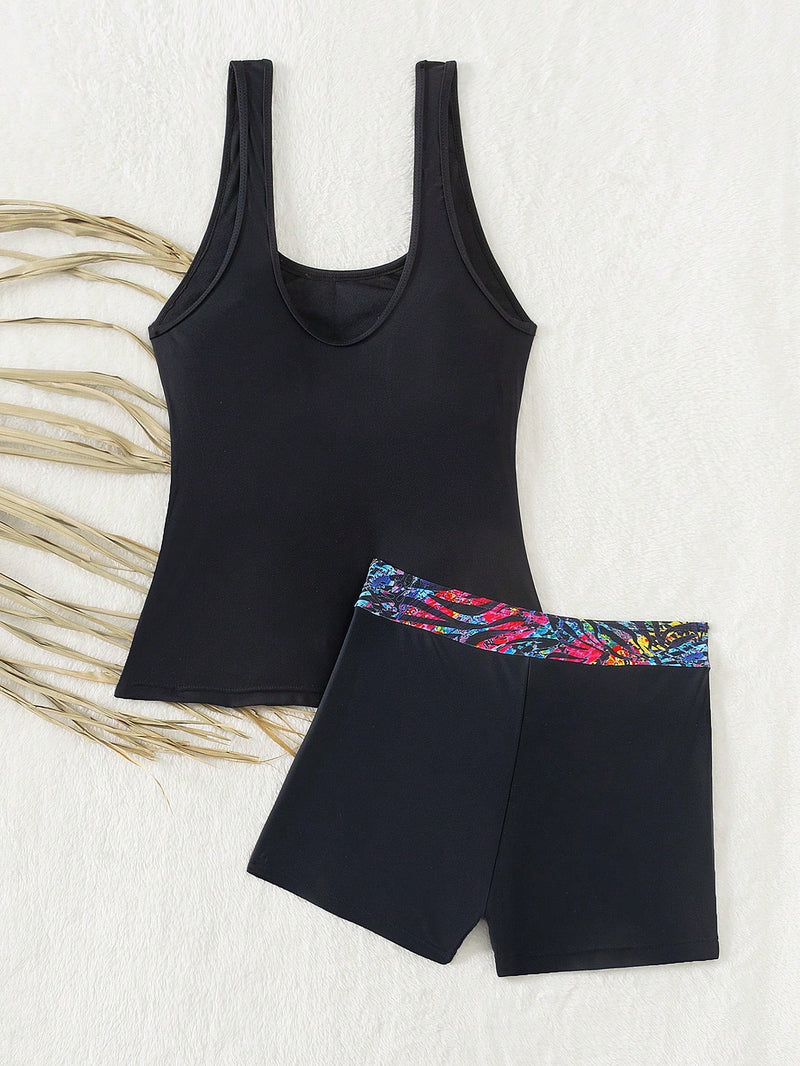 Tankini Feminino com Detalhes Florais - Camille