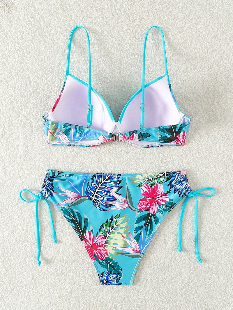 Biquíni Feminino com estampas tropicais Sirene