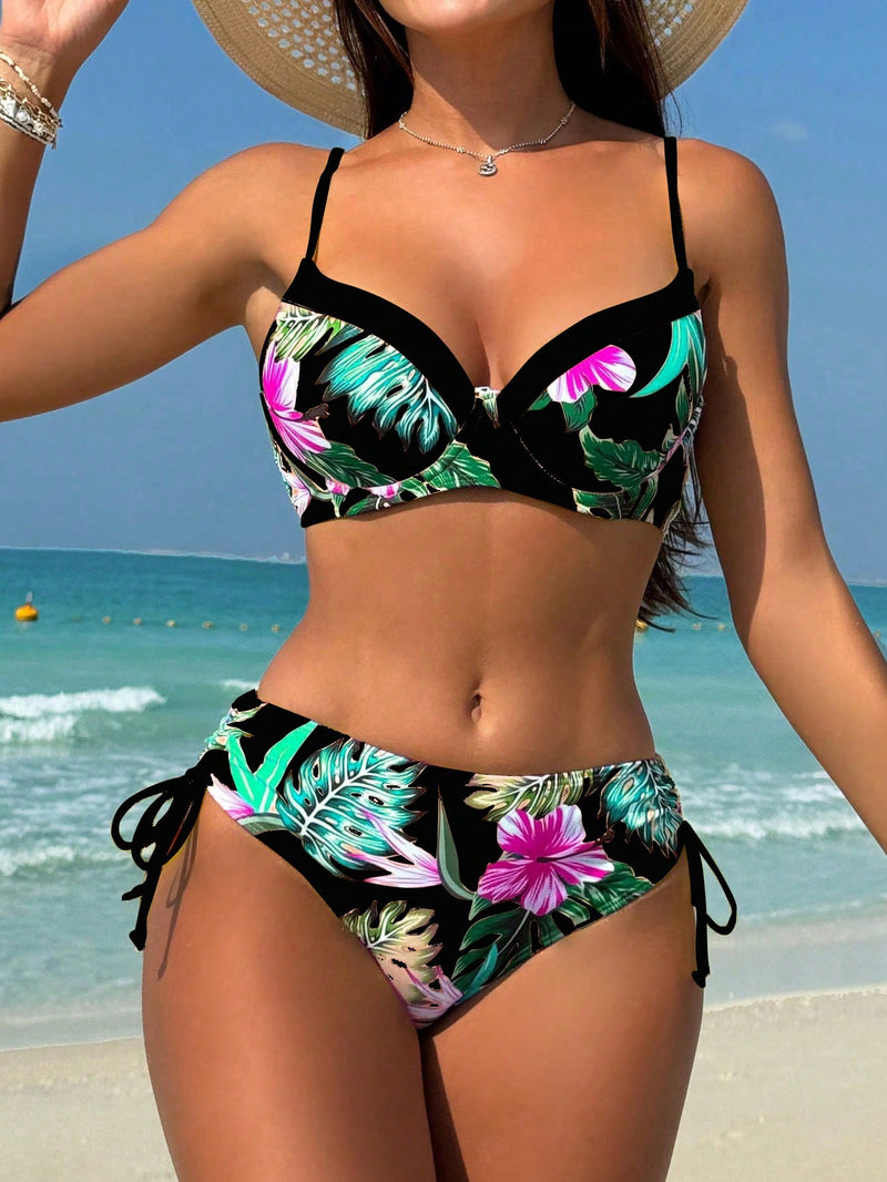 Biquíni Feminino com estampas tropicais Sirene