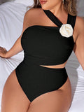 Maiô Feminino de um ombro só Andessa. Plus Size