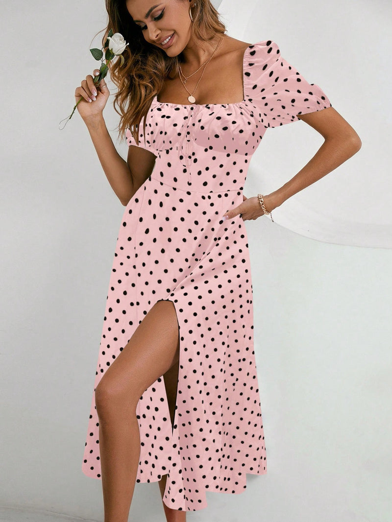 Vestido Feminino com a coxa em formato A Katiucia