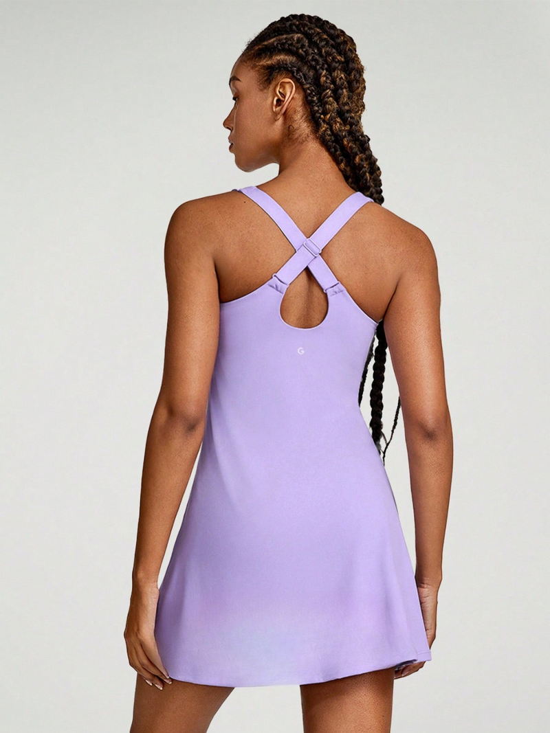 Vestido feminino com Short Embutido e Bolso Alice