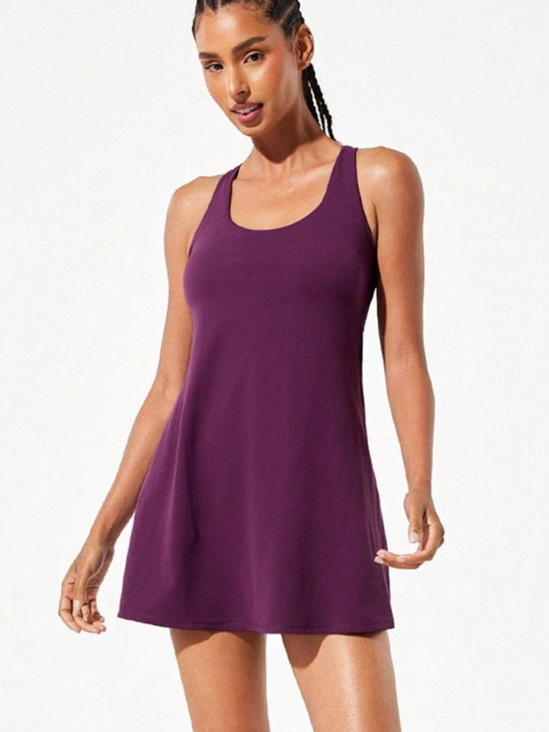 Vestido feminino com Short Embutido e Bolso Alice