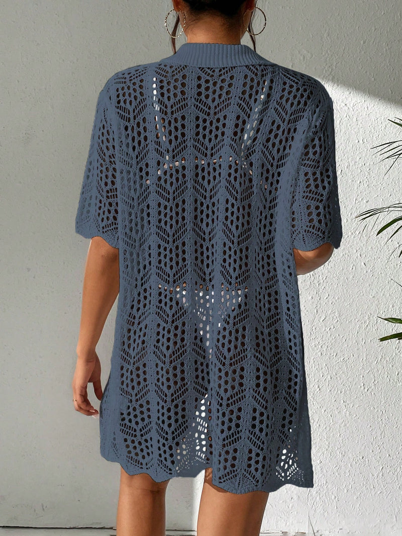 Kimono Feminino Formato leque Botões na frente Ella