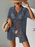 Kimono Feminino Formato leque Botões na frente Ella