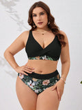 Bikini Feminino Push Up Tropical Alças Grossas Junne