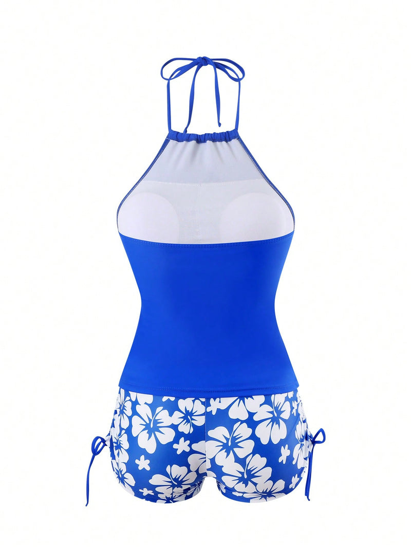 Shortkini Feminino Estampa Floral Frente-única California