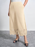 Calças Feminina Detalhe Vazado Jordana. Plus Size