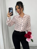 Camisa Feminina Elegante com Botões Frontais e Manga Longa - Carolina