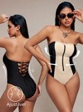 Maiô Feminino Modelador com ajustes nas Costas - Estelle