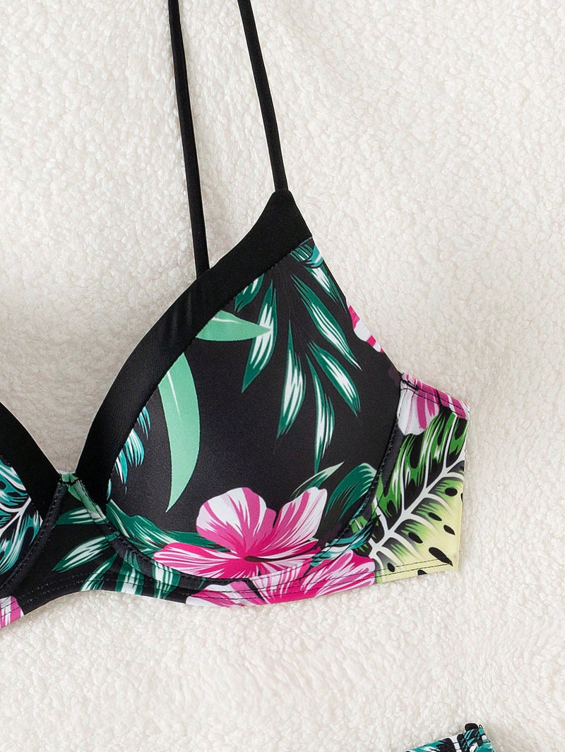 Biquíni Feminino com estampas tropicais Sirene