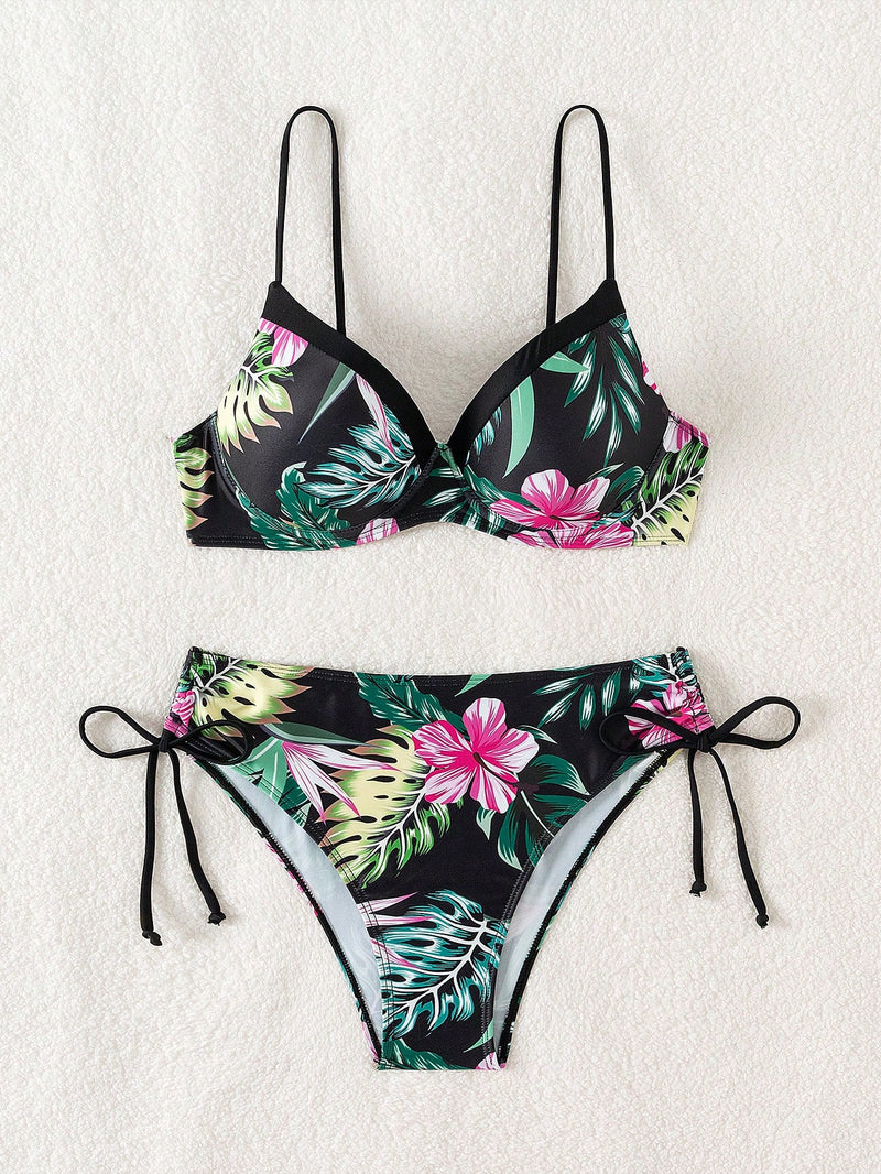 Biquíni Feminino com estampas tropicais Sirene