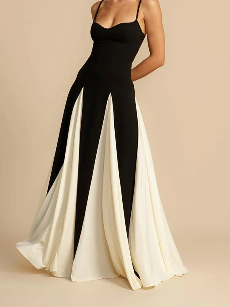Vestido elegante Feminio longo plissado - Nayla