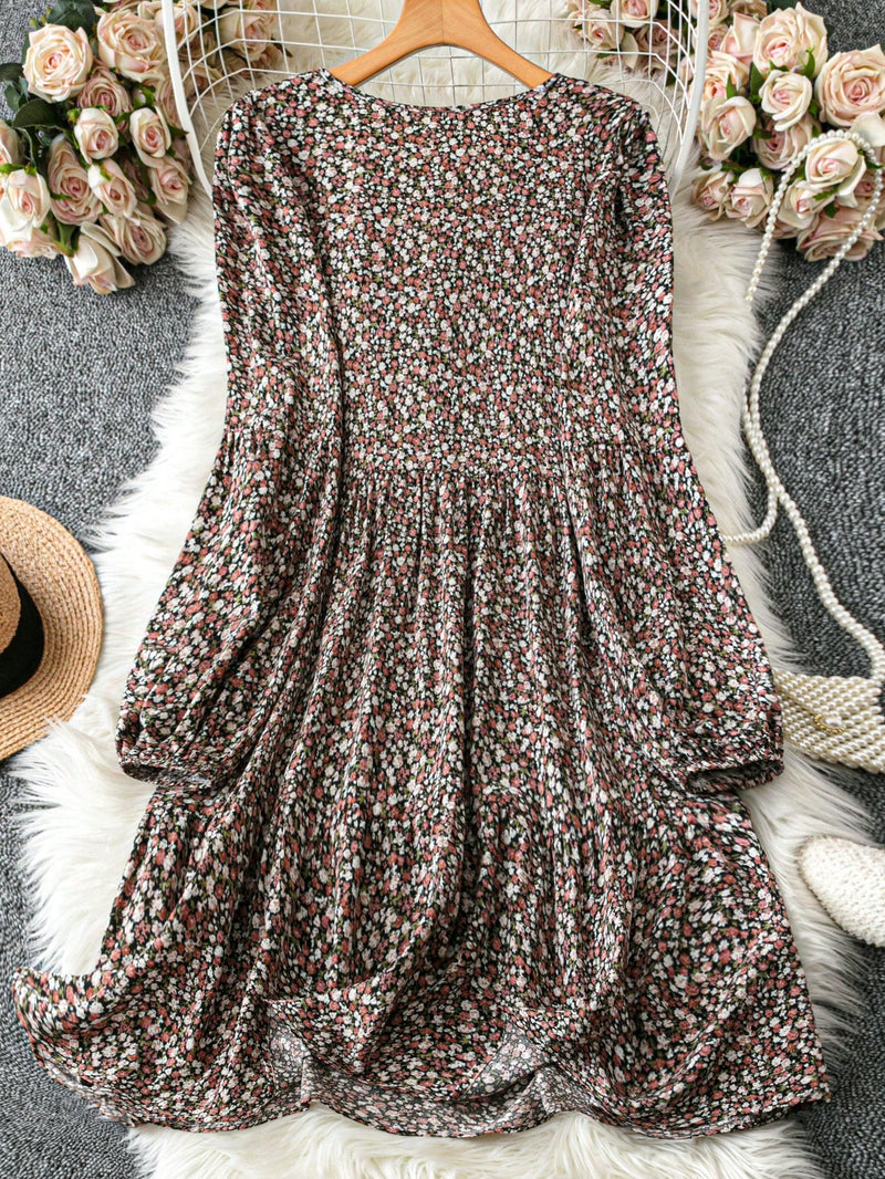 Vestido Feminino Decote em V Boho Giulia Plus Size
