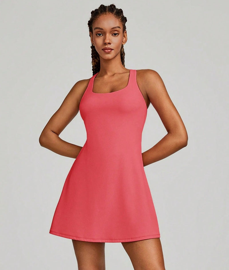 Vestido feminino com Short Embutido e Bolso Alice