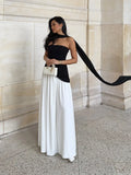 Vestido elegante Feminio longo plissado - Nayla