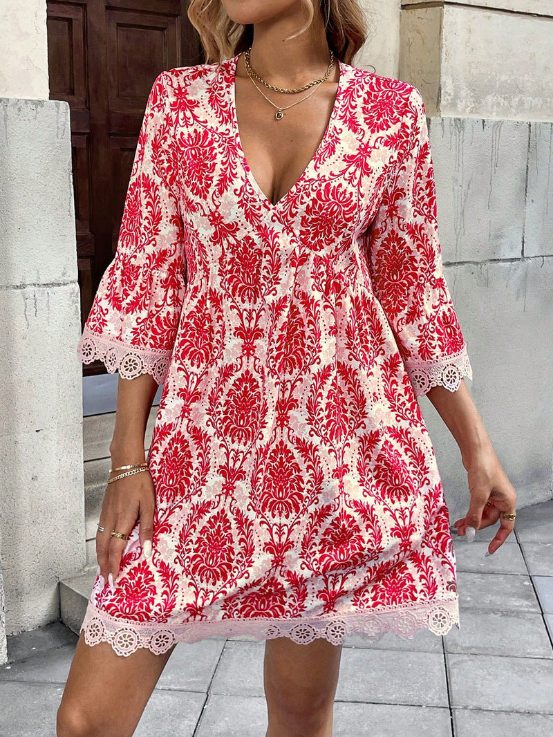 Vestido Boho Chic Celeste