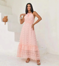 Vestido Feminino elegante floral e longo - Janne