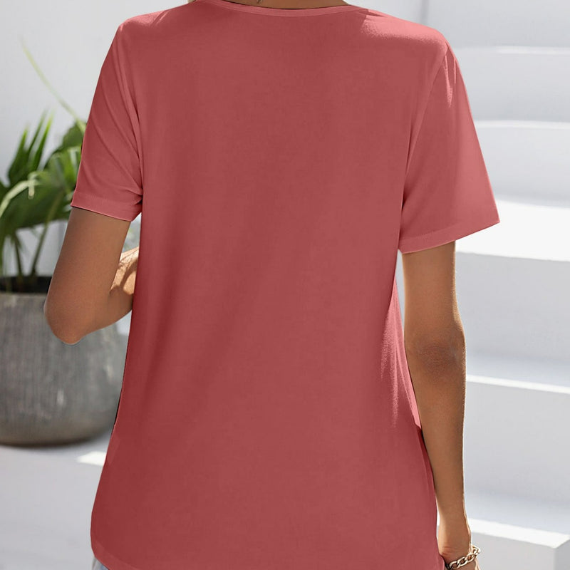 Camiseta Feminina Lisa Casual Alessandra